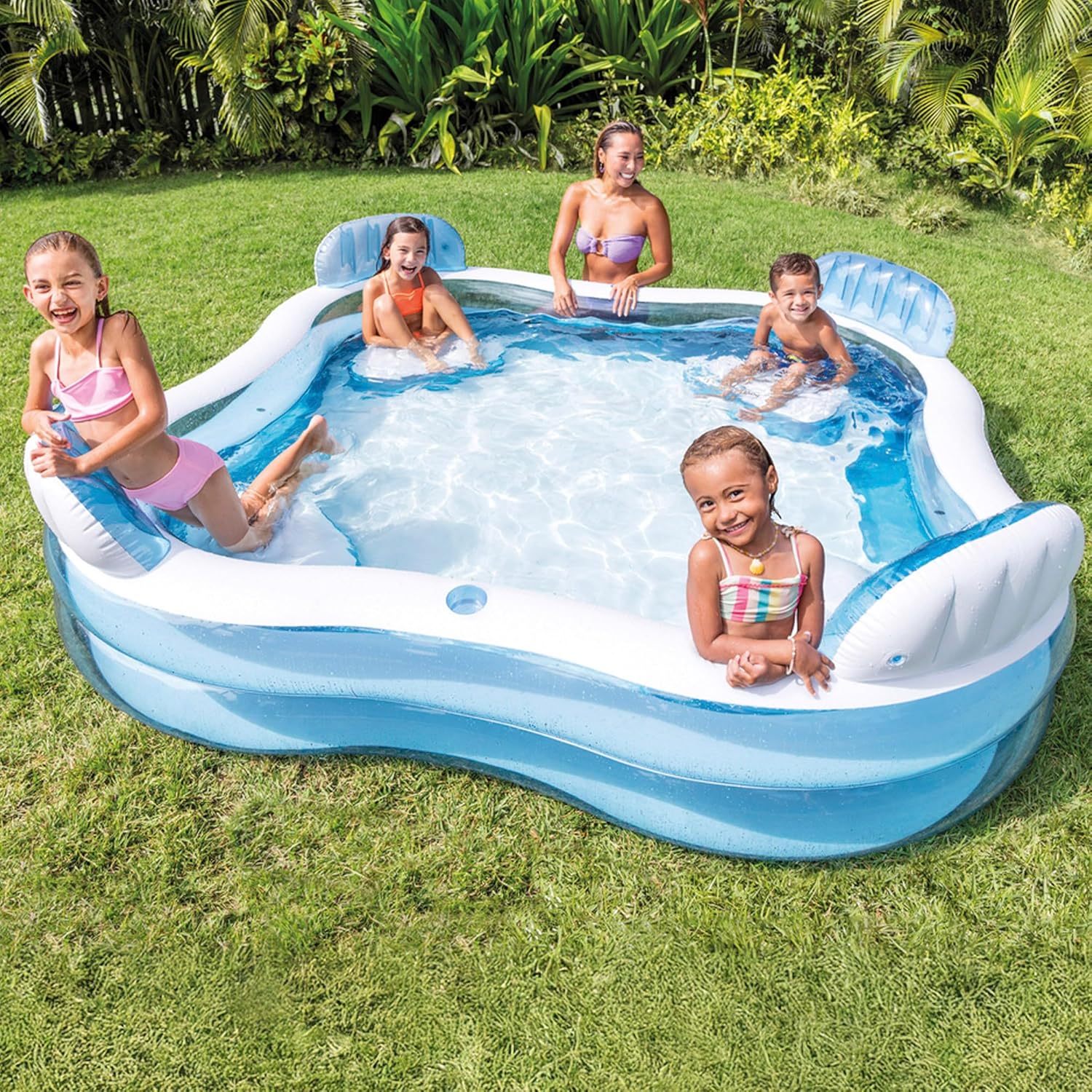 Intex Piscina Hinchable Familiar con Asientos